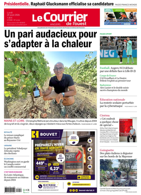 Cover of Le Courrier de l’Ouest (Angers)