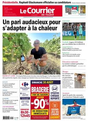 Cover of Le Courrier de l’Ouest (Cholet)