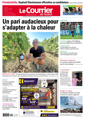 Cover of Le Courrier de l’Ouest (Nord Anjou)