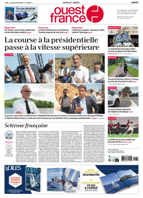 Cover of Ouest France (Auray)