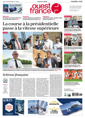 Cover of Ouest-France (Fougeres Vitre)