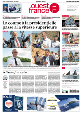Cover of Ouest France (Les Sables-d'Olonne)