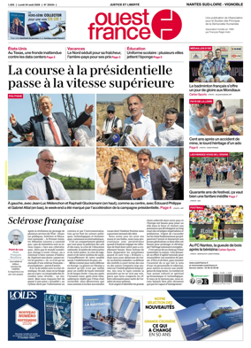 Cover of Ouest France (Nantes / Sud-Loire / Vignoble)