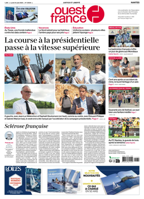 Cover of Ouest France (Nantes)