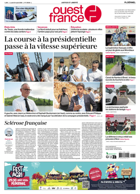 Cover of Ouest France (Ploermel)
