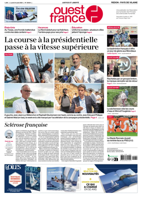 Cover of Ouest France (Redon / Pays de Vilaine)