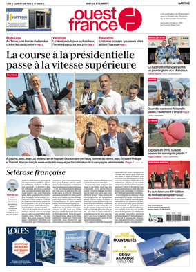 Cover of Ouest France (Sarthe)