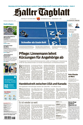 Cover of Haller Tagblatt