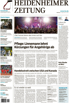 Cover of Heidenheimer Zeitung