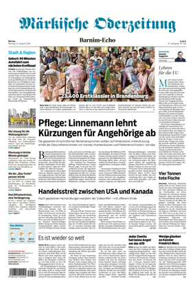 Cover of Markische Oderzeitung Bernau