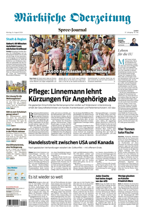 Cover of Markische Oderzeitung Spree-Journal