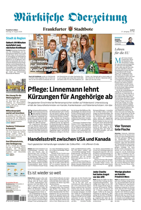Cover of Markische Oderzeitung Frankfurt (Oder)