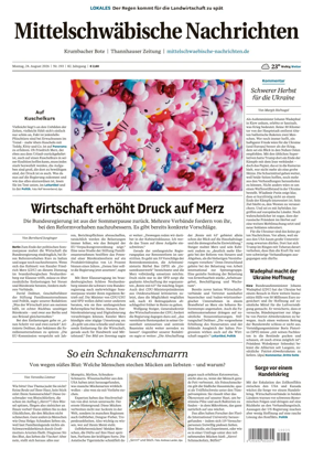 Cover of Mittelschwaebische Nachrichten