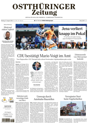 Cover of Ostthuringer Zeitung (Jena)
