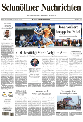 Cover of Ostthuringer Zeitung (Schmolln)