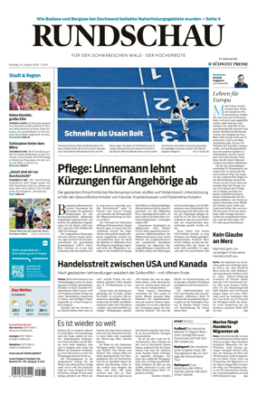 Cover of Rundschau fur den Schwabischen Wald – Der Kocherbote
