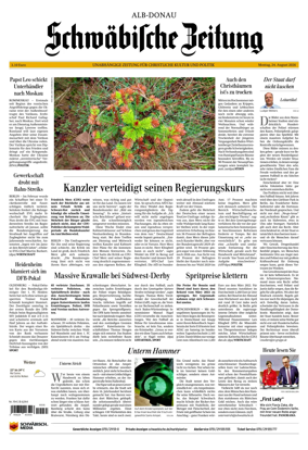 Cover of Schwabische Zeitung (Alb-Donau)