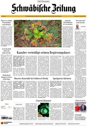 Cover of Schwabische Zeitung (Tettnang)