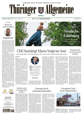 Cover of Thuringer Allgemeine (Eisenach)
