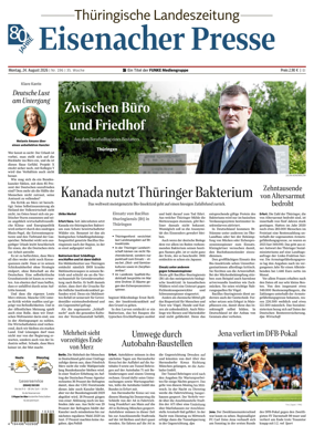 Cover of Thuringische Landeszeitung (Eisenach)
