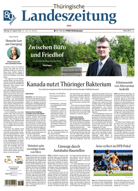 Cover of Thuringische Landeszeitung (Jena)