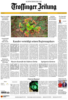 Cover of Trossinger Zeitung