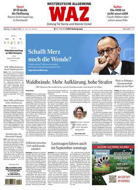 Cover of Westdeutsche Allgemeine Zeitung (Herne)
