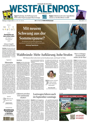 Cover of Westfalenpost (Olpe)