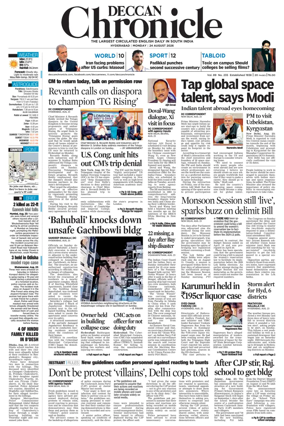 Cover of Deccan Chronicle