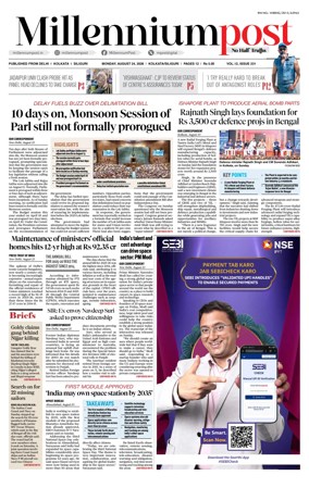 Cover of Millennium Post (Kolkata)