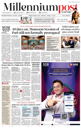 Cover of Millennium Post