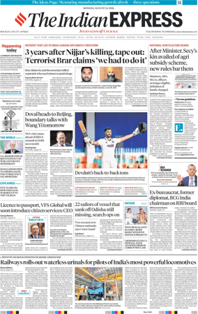 Cover of The Indian Express