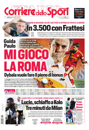 Cover of Corriere dello Sport (Lazio)