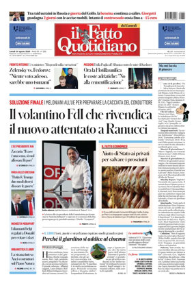 Cover of Il Fatto Quotidiano