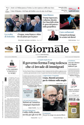 Cover of Il Giornale (Italy)