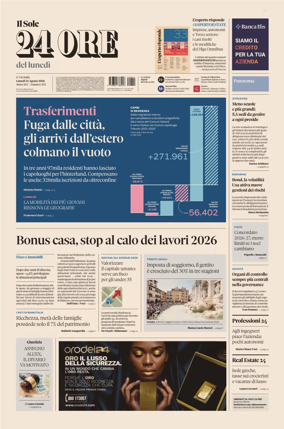 Cover of Il Sole 24 Ore
