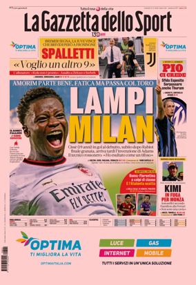 Cover of La Gazzetta dello Sport - Milano