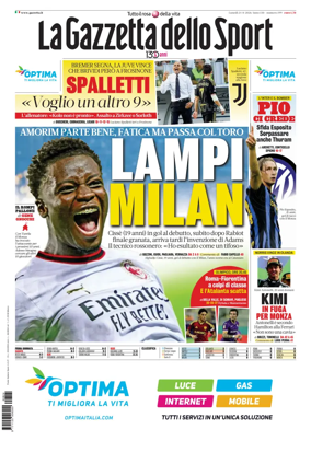 Cover of La Gazzetta dello Sport - Roma