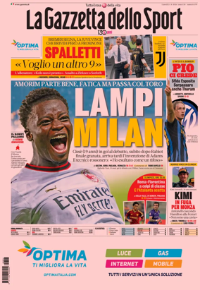 Cover of La Gazzetta dello Sport