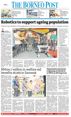 Cover of The Borneo Post (Sarawak)