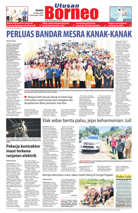 Cover of Utusan Borneo (Sabah)
