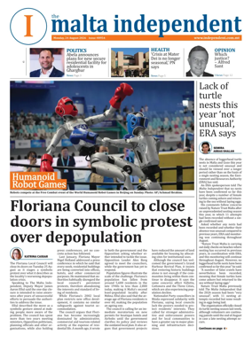 Cover of Malta Independent