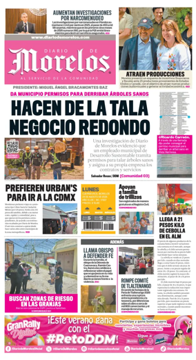 Cover of Diario de Morelos