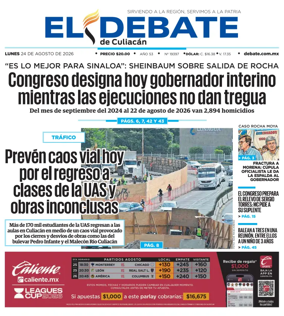 Cover of El Debate de Culiacan
