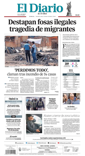 Cover of El Diario de Juarez