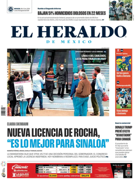 Cover of El Heraldo de Mexico