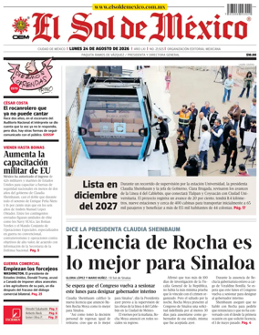 Cover of El Sol de Mexico