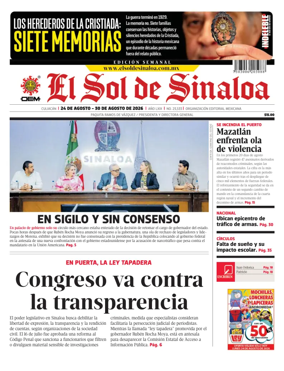 Cover of El Sol de Sinaloa
