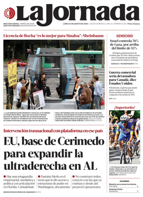 Cover of La Jornada
