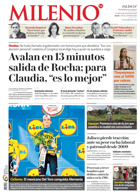 Cover of Milenio Jalisco